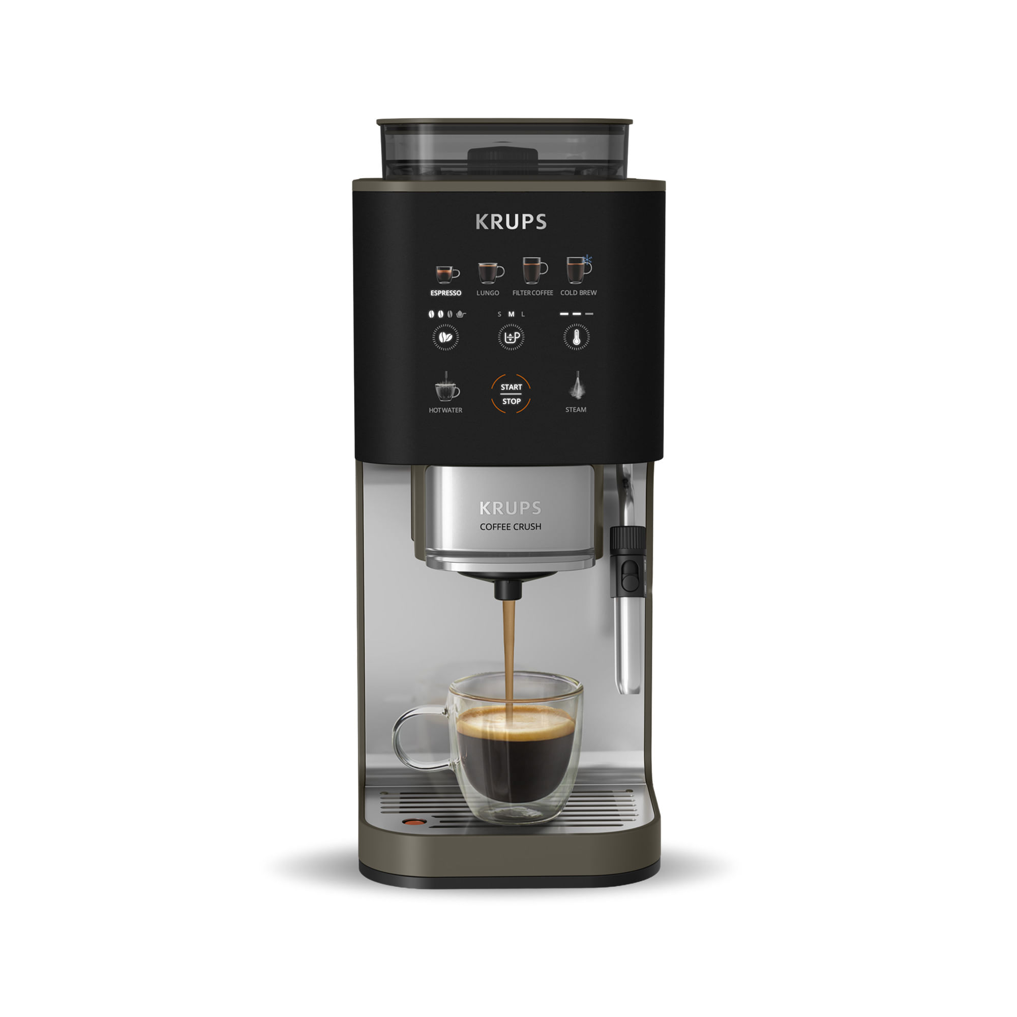 Cafetera Espresso Automática Krups Coffee Crush Experience