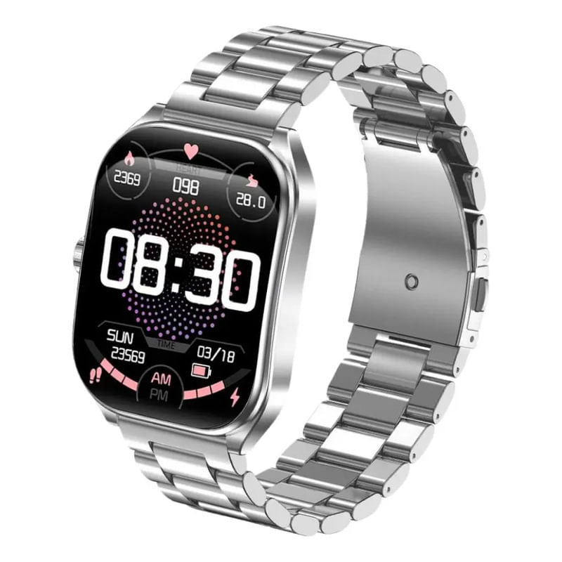 SMARTWATCH NETMAK RELOJ INTELIGENTE DYNAMIC MALLA METAL BT5.3