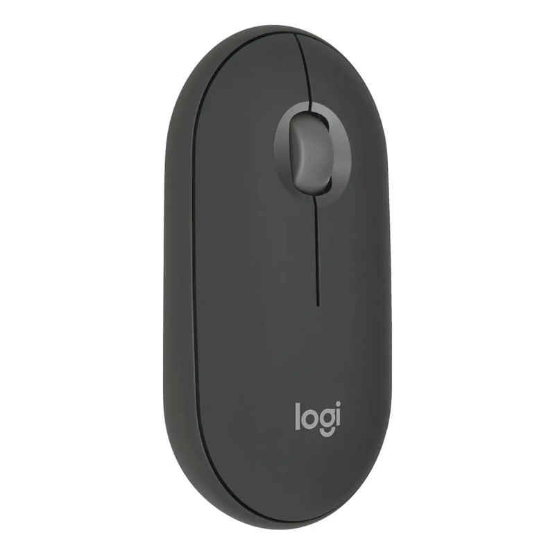 Mouse Inalambrico Logitech M350s Pebble 2, Silent Touch Gris Negro