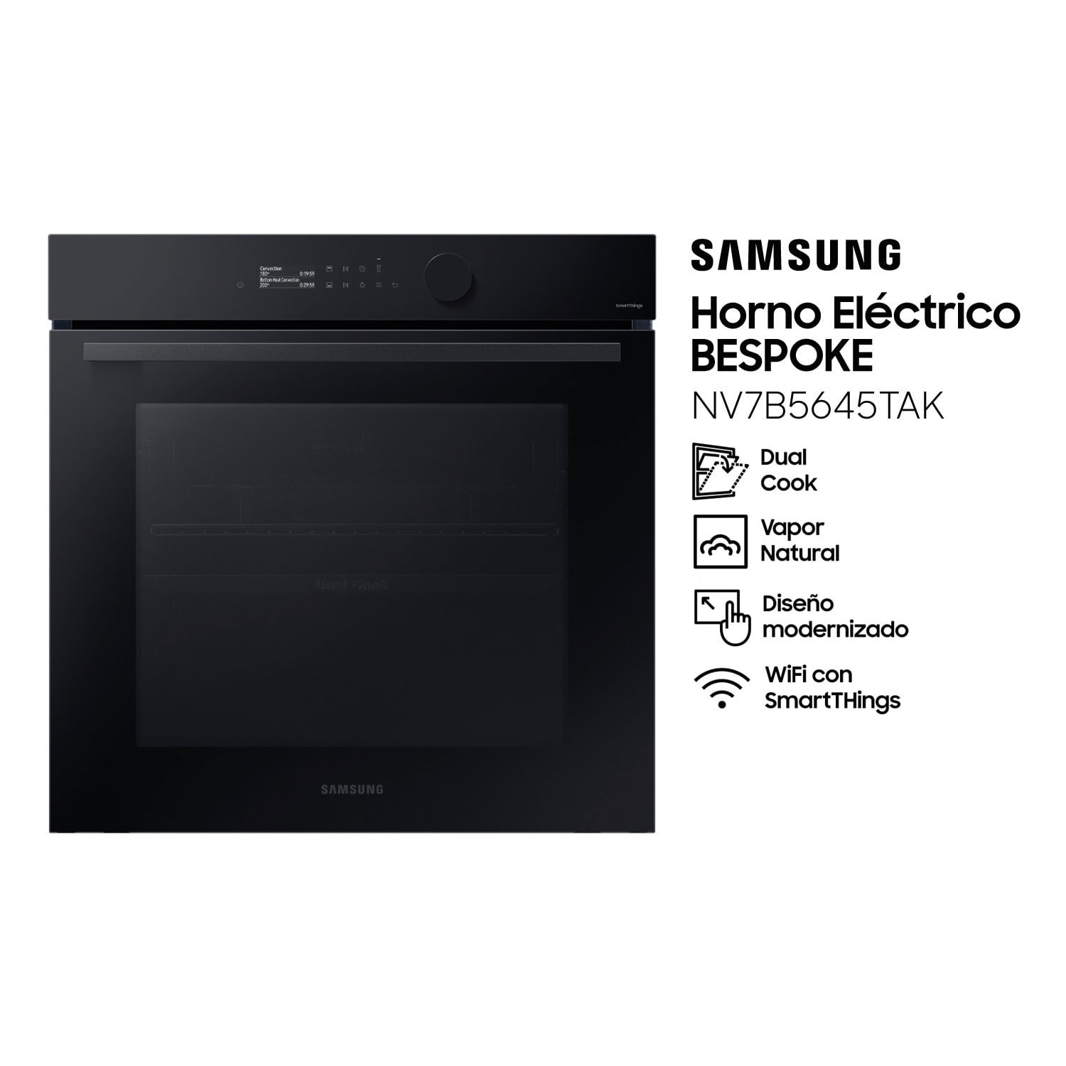 Horno Electrico Samsung BESPOKE Dual Cook Vapor Air Fry WiFi