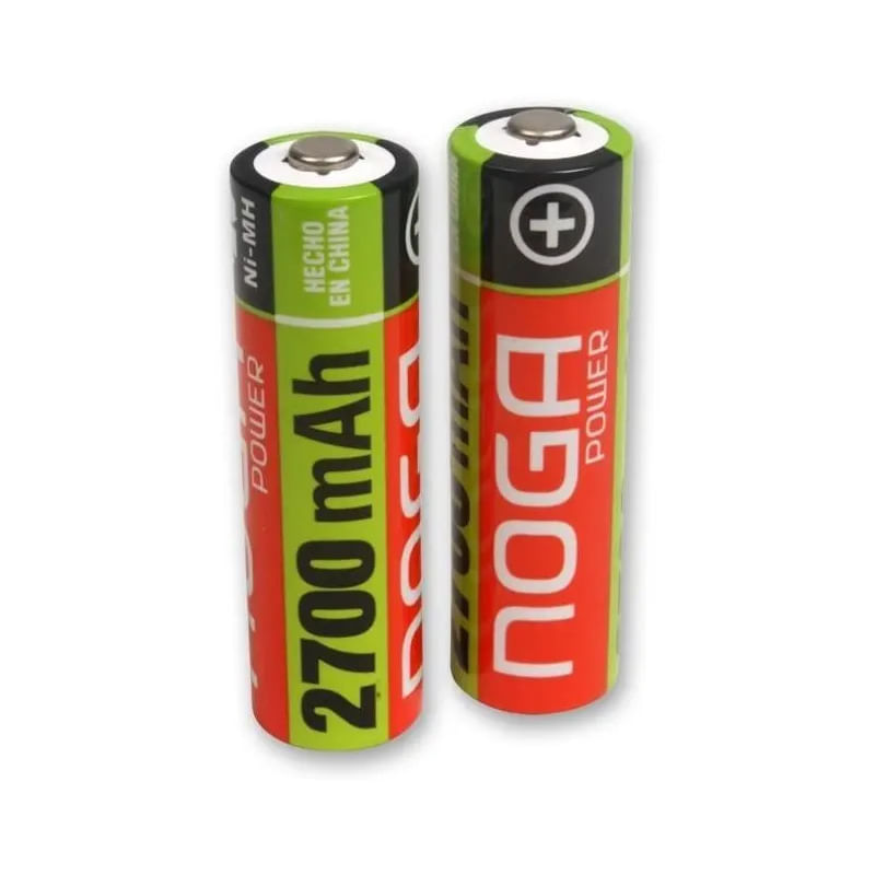Pilas Aa Recargables 1.2v 2700mah Noganet Blister X2