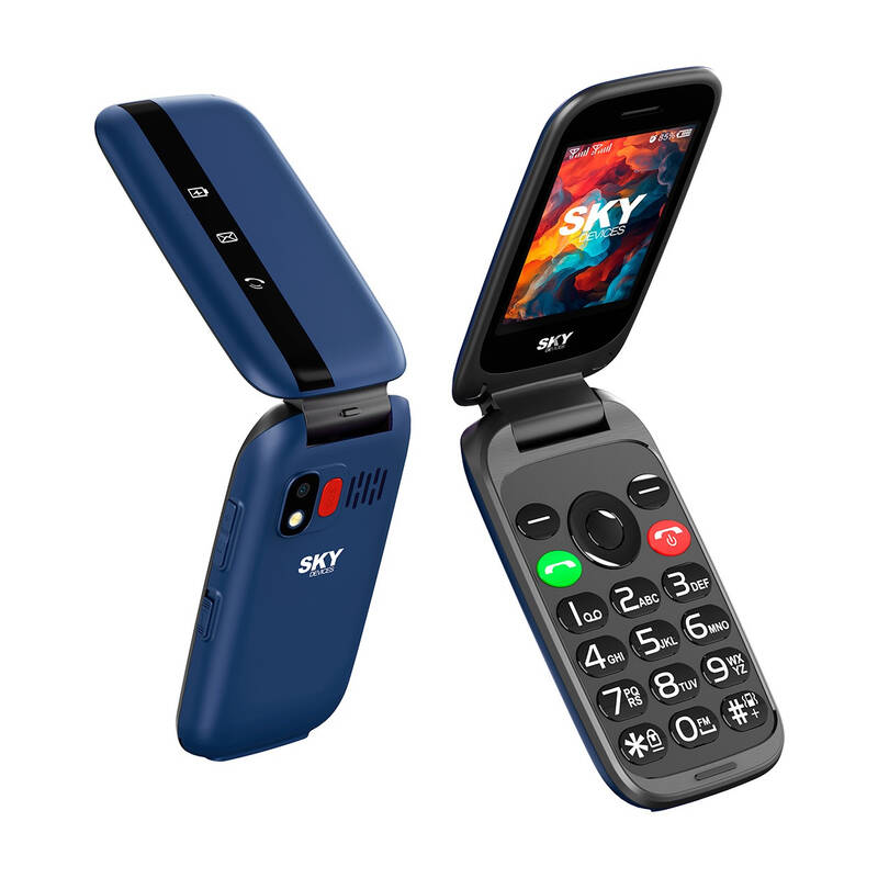 Celular Sky Devices Flip 4G Azul