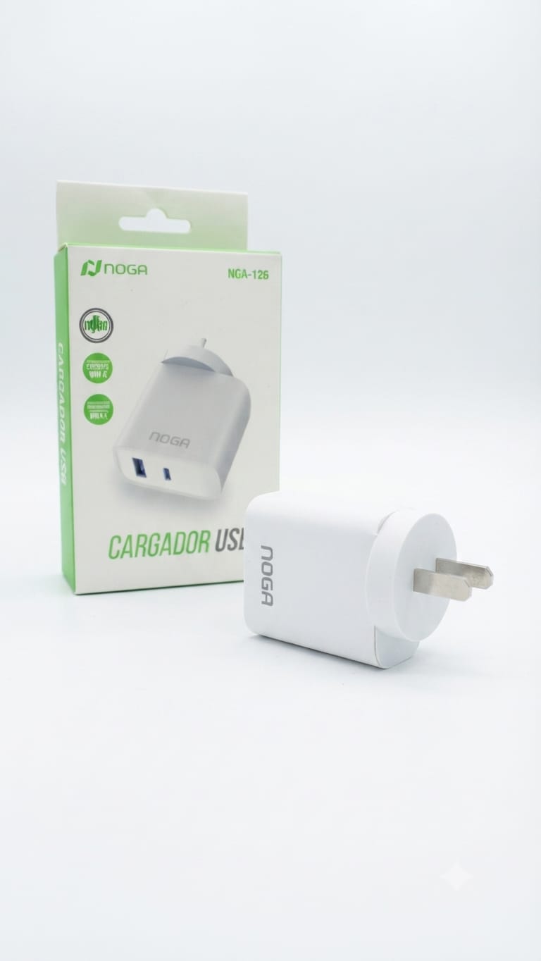 Cargador Rapido USB-A USB-C Noga NGA-126 45W