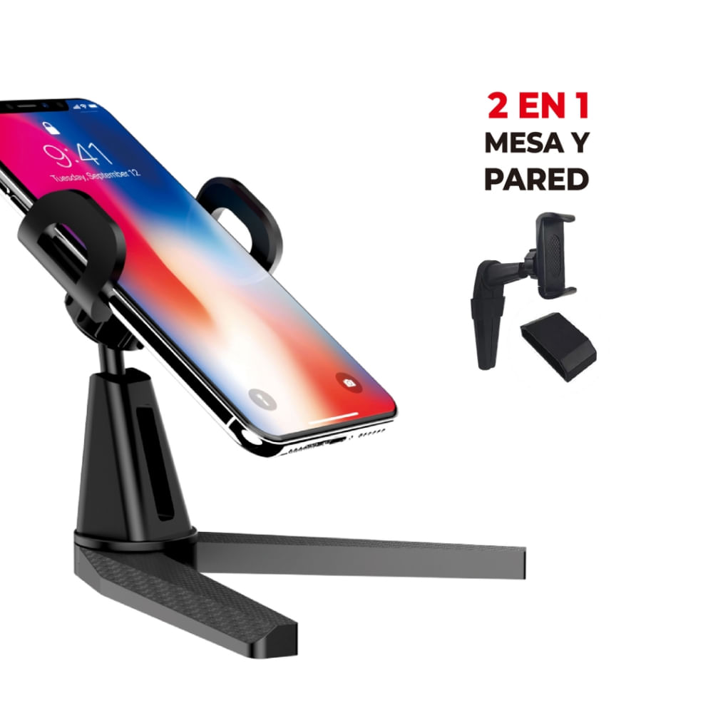Soporte Skyway Sa30 Para Celular 2 En 1 Mesa Y Pared
