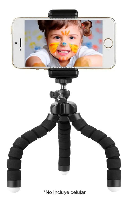 TRIPODE ARANA FLEXIBLE P/CELULAR SKYWAY TR2 ROSCA UNIVERSAL