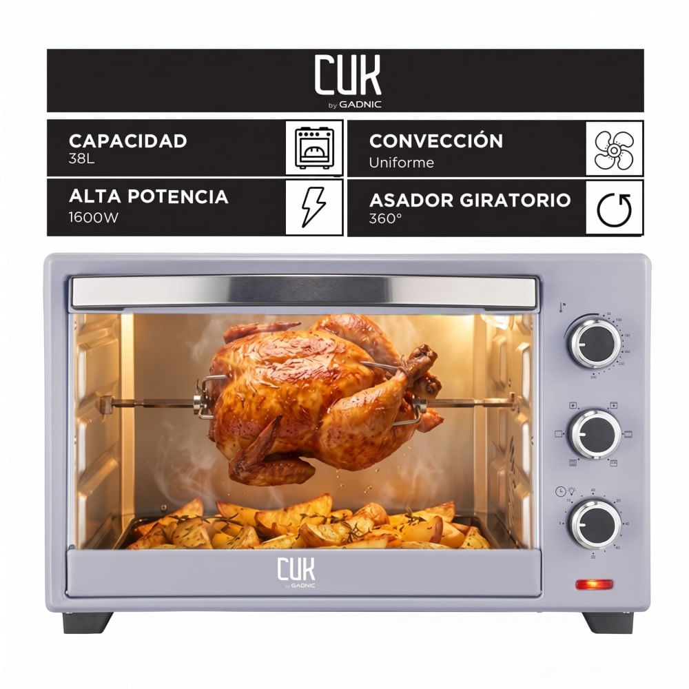 Horno Eléctrico CUK By Gadnic 38L 1600W