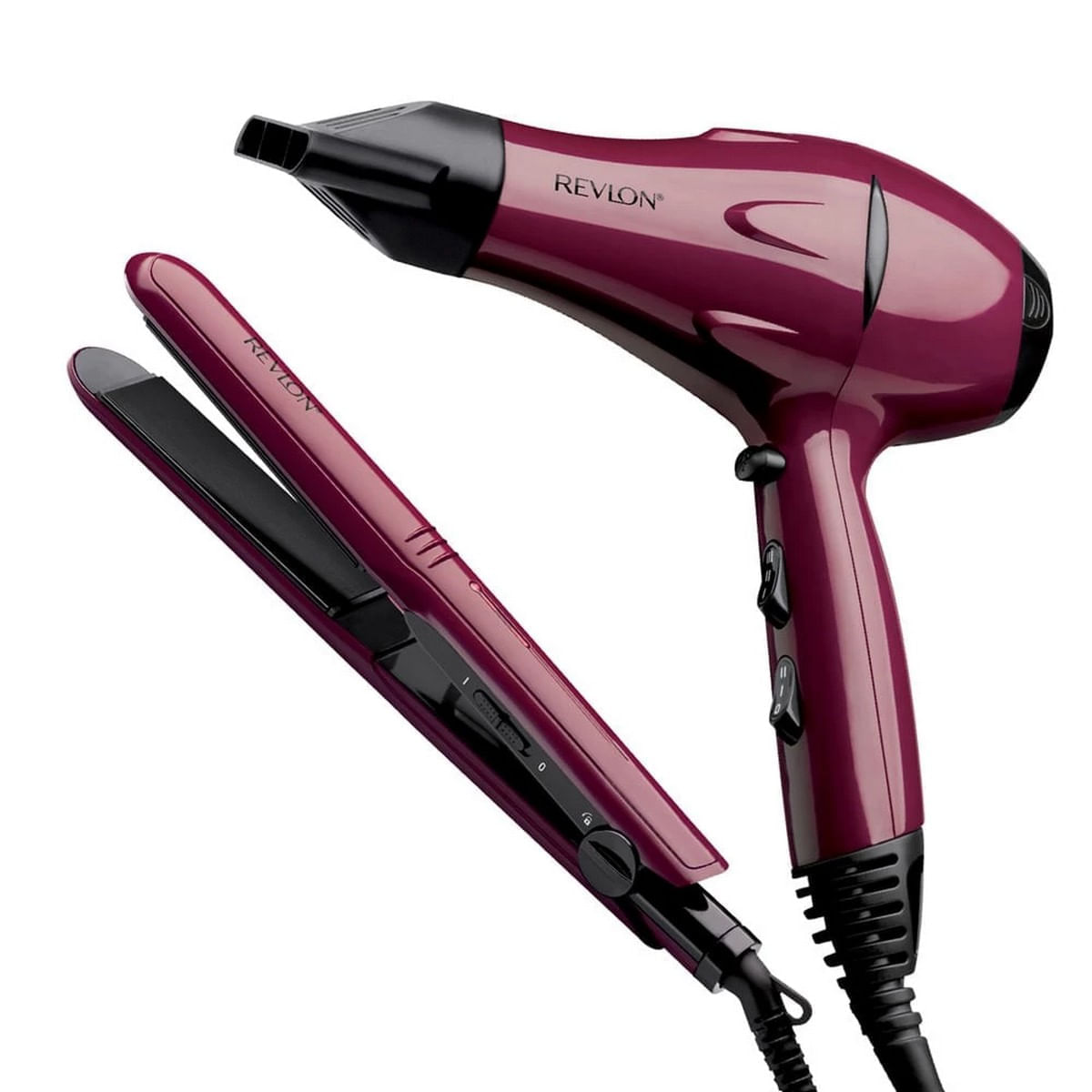 Set Estilizador Control de Frizz Revlon Secador De Pelo + Planchita