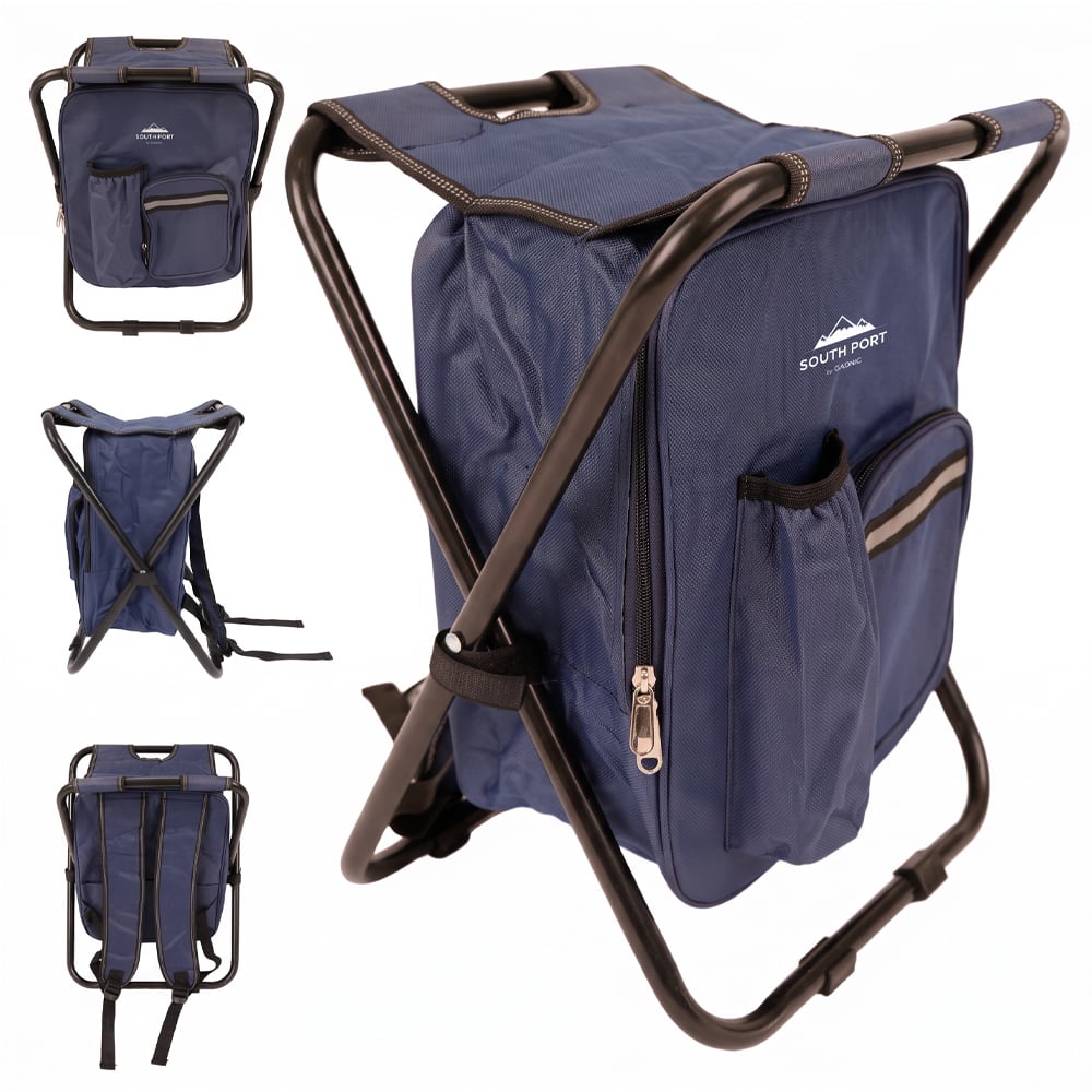 Banqueta Con Bolso Integrado South Port By Gadnic Plegable