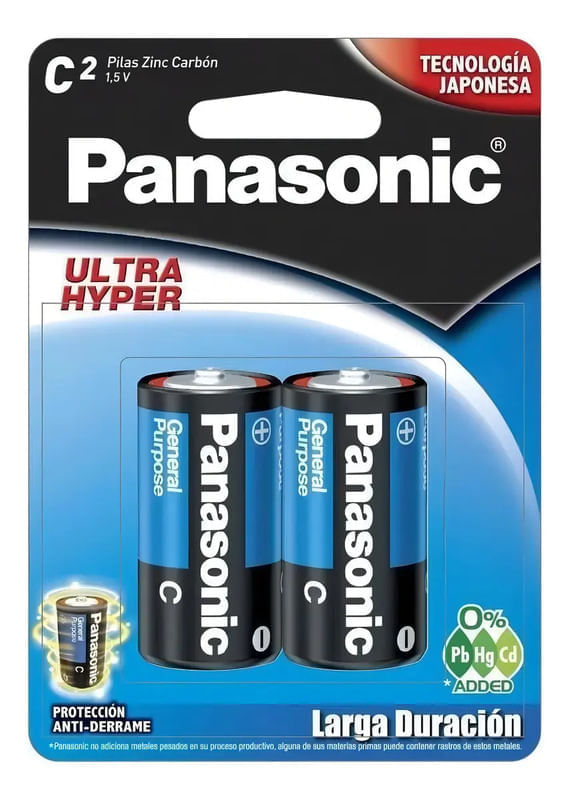 Pila Panasonic C2 Carbon Ultra Hyper 2 Unidades