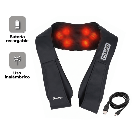 Masajeador Cervical Inalambrico Portatil Waggs