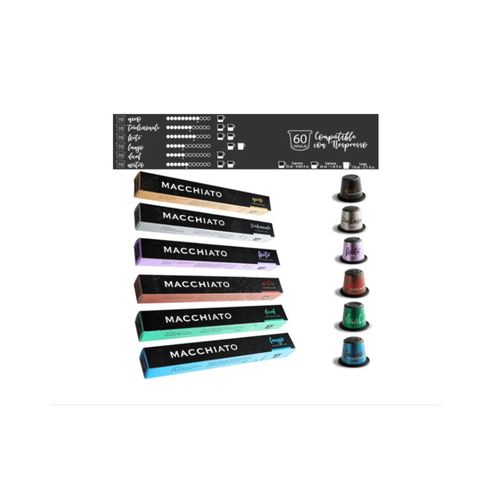 60 Capsulas De Café Macchiato Compatible Maquina Nespresso en MeGusta