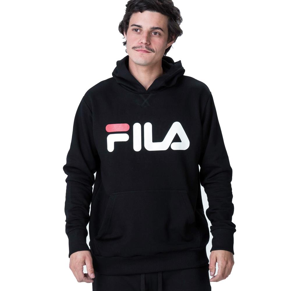 fila buzo hombre - letter new II negro en MeGusta
