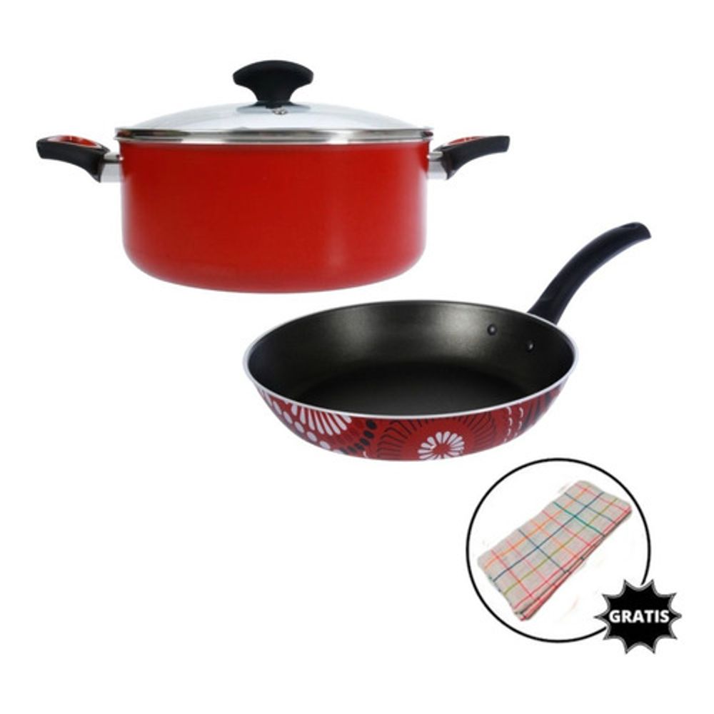 Olla Cacerola Wok Sarten Teflon Domo 2 Mm Espesor Dolli Irig