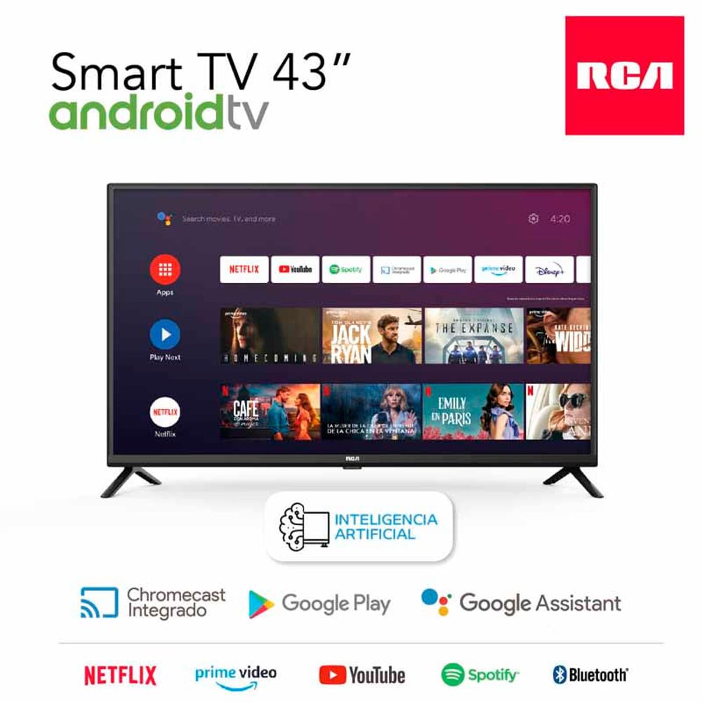SMART LED ANDROID TV RCA 43 PULGADAS FULL HD C43ANDF megusta