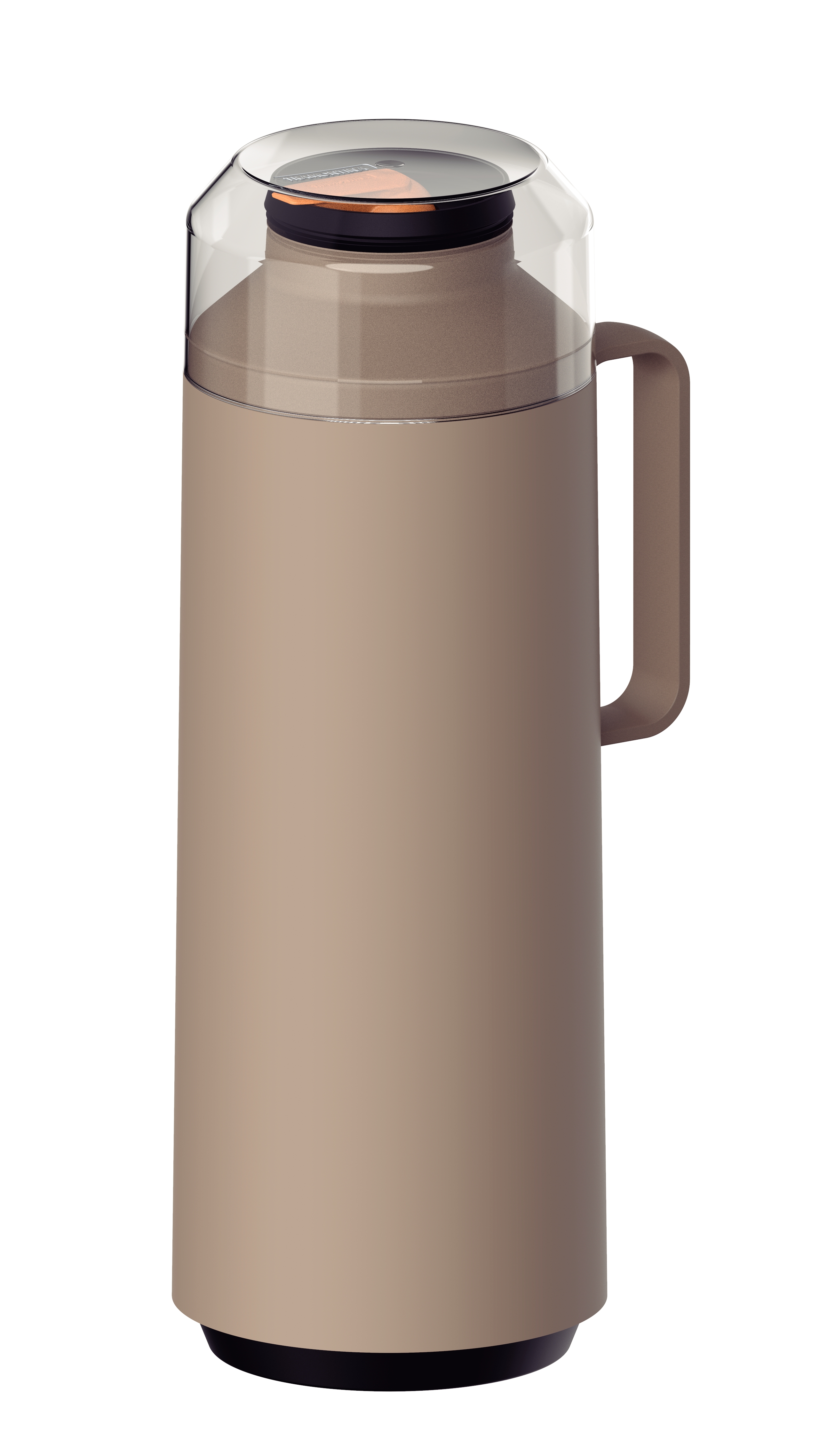Termo Tramontina Exata de Plástico Beige con Ampolla de Vidrio Pico Vertedor de 1 L