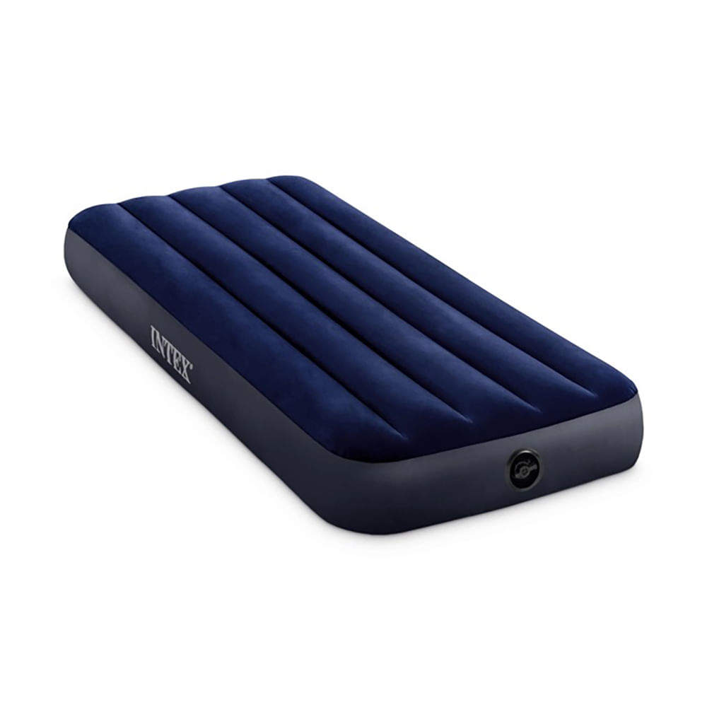 Colchon Inflable Intex Dura Beam Standard Junior 76 x 191 x 25 Azul