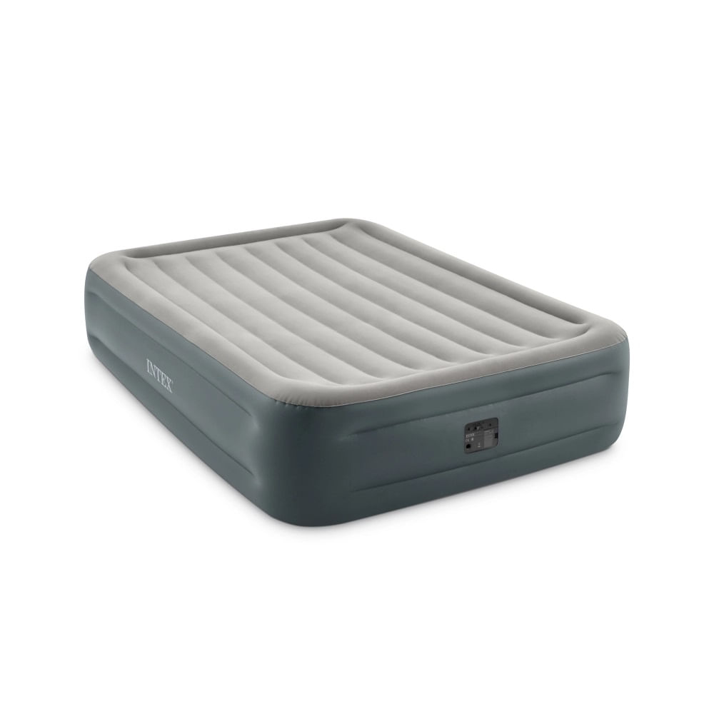 Colchon Inflable Electrico Dura Beam Intex 152 x 203 x 46 Grande Essential