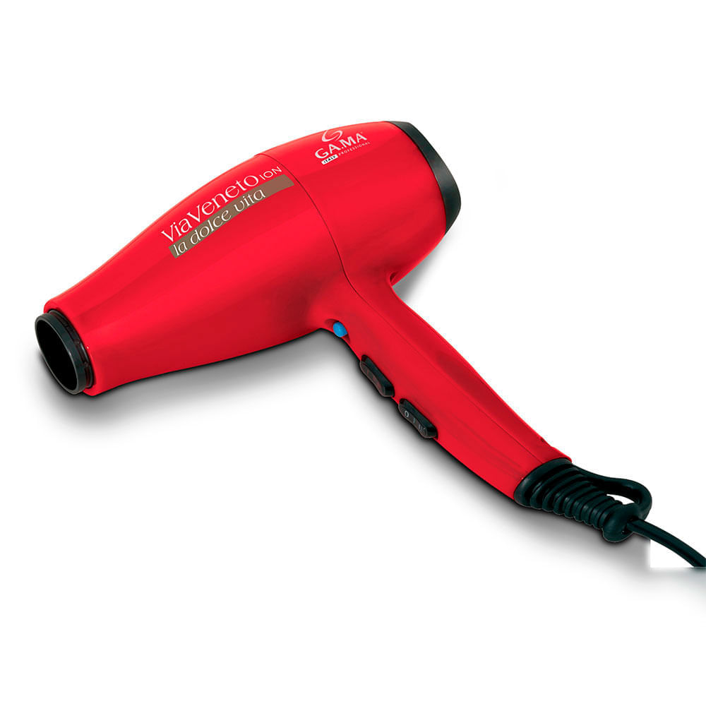 Secador GA.MA Via Veneto Red Ion - Rojo