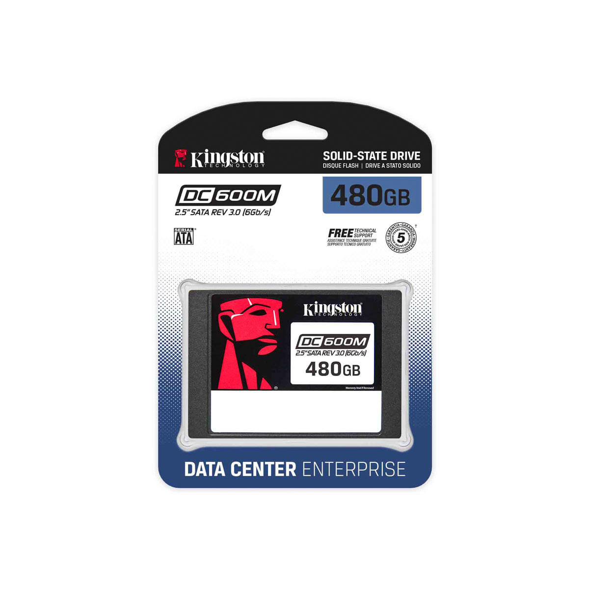 Disco Sólido Interno Kingston - SSD 480GB DC600M 2.5" SATA