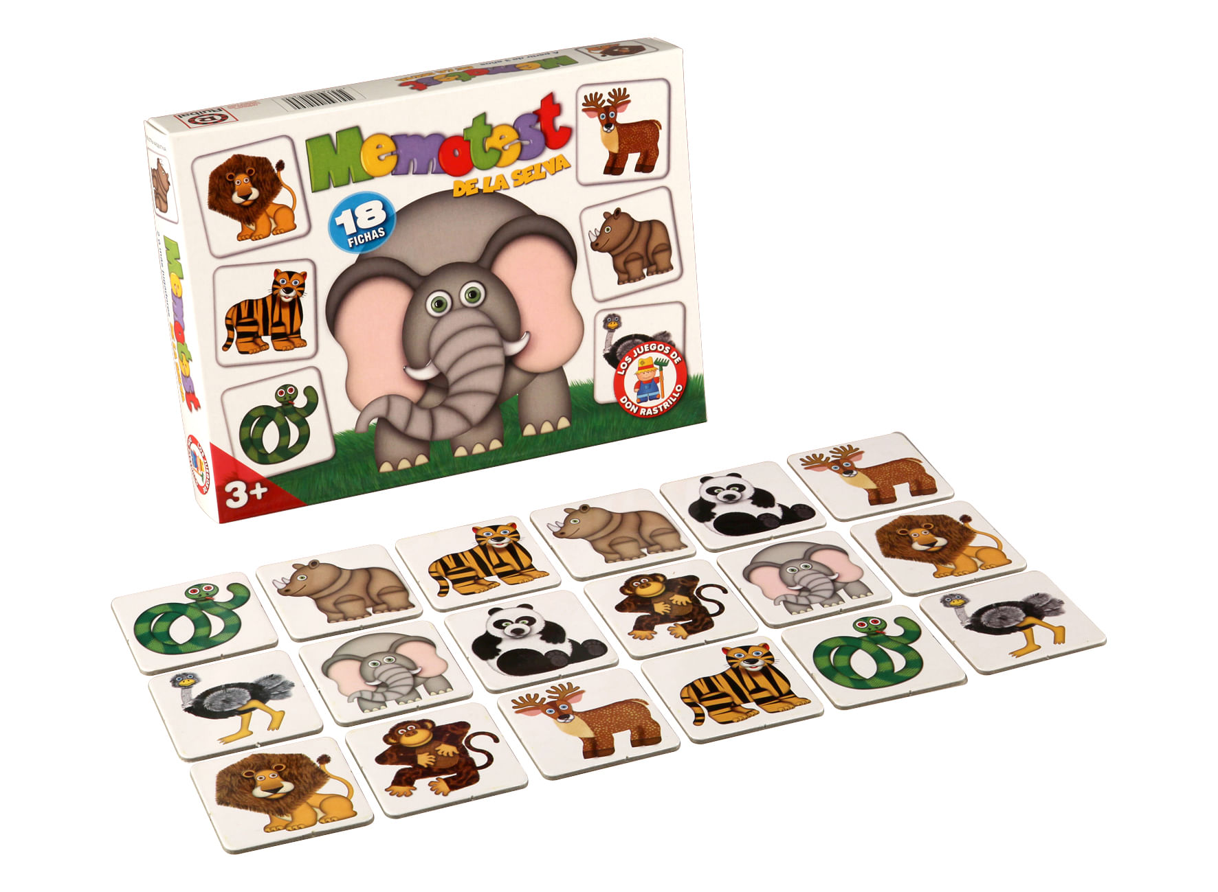 Juegos de Mesa Ruibal Memotest de la selva
