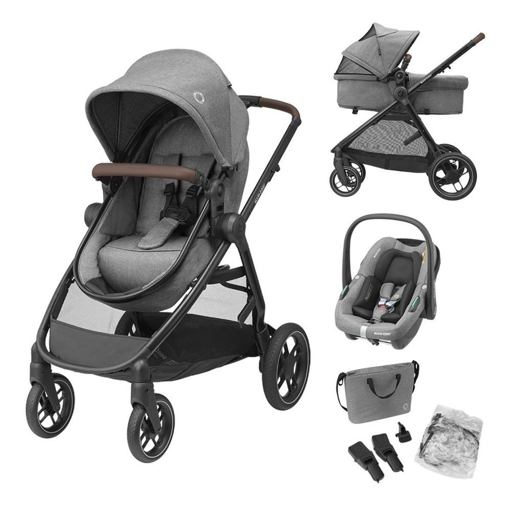 Cochecito Maxi-Cosi  Zelia S Trio 3 en 1 Grey