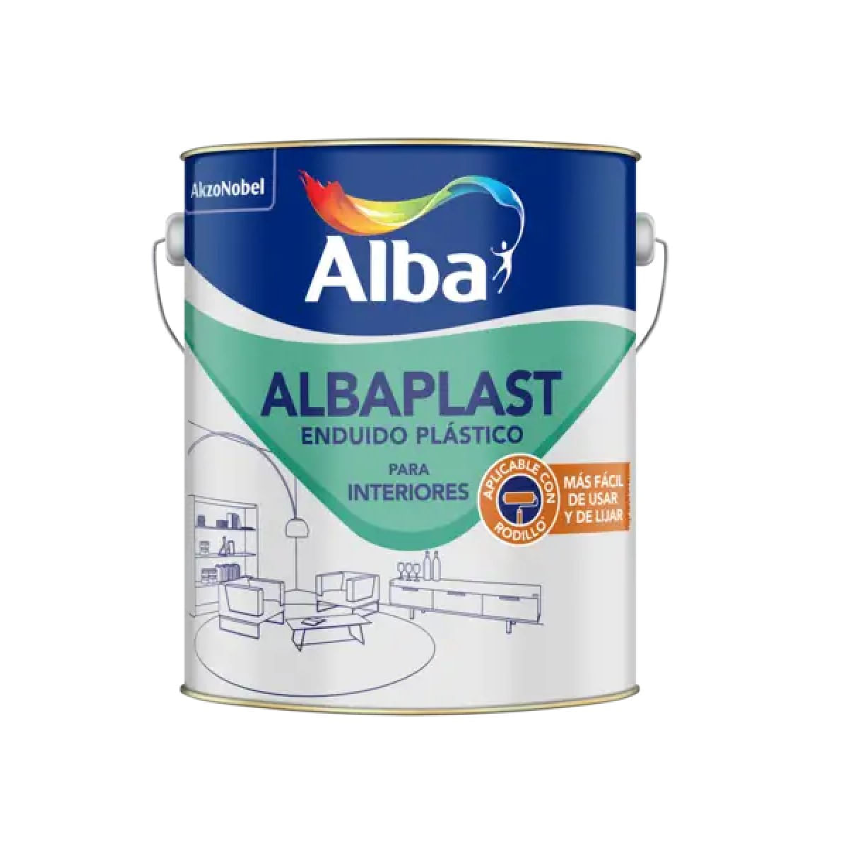 Albaplast enduido plastico para interiores 1 L