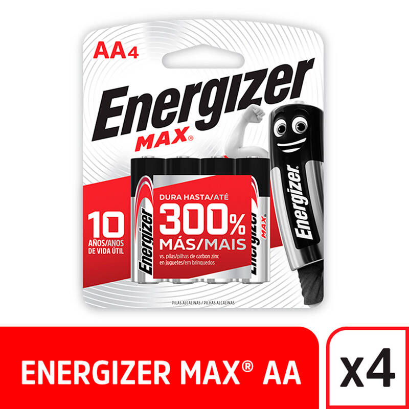 Pilas Alcalinas Energizer E91-Bp4 Bw
