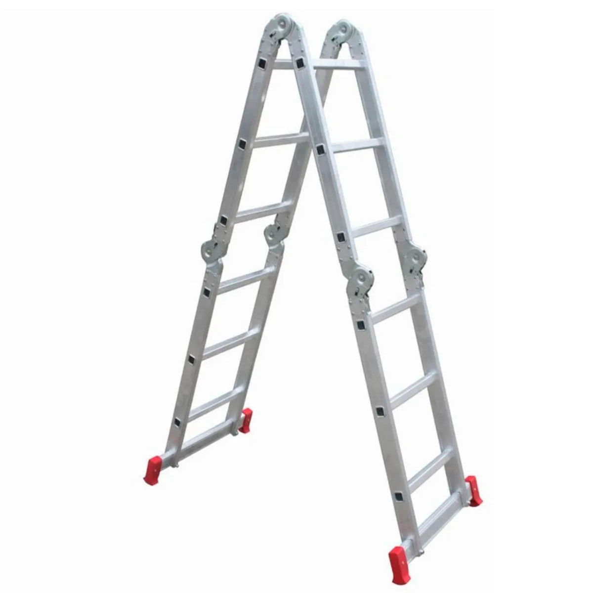 Escalera de aluminio 4x3 multiuso 12 escalones