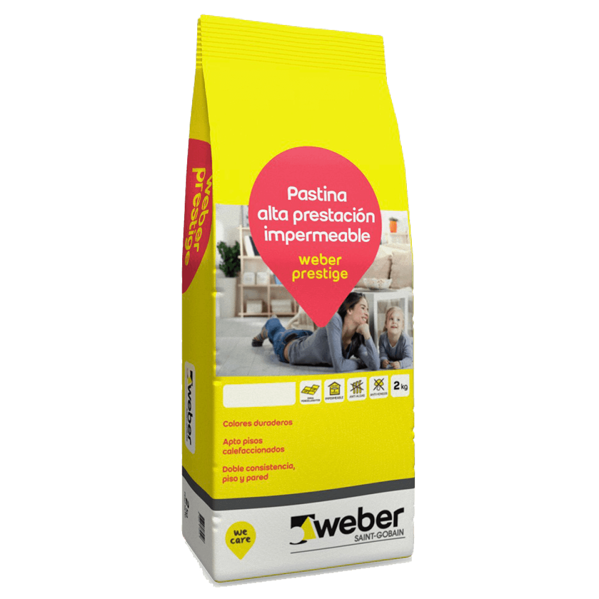 Weber Prestige pastina alta prestacion impermeable nieve 2 kg