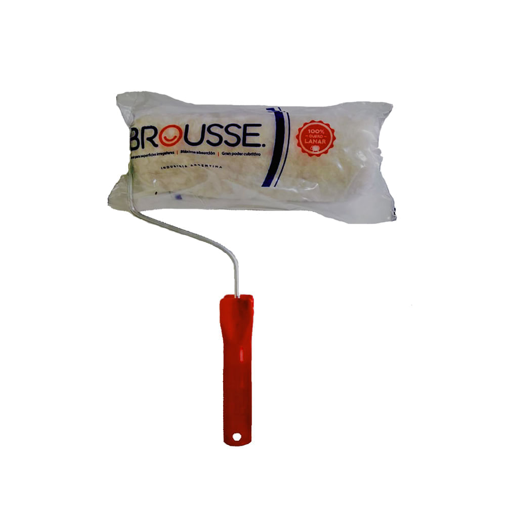 Rodillo Brousse Cuero Lanar Blanco N° 22