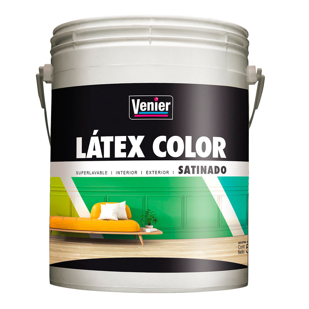 Latex color premium ocre satinado 1 l