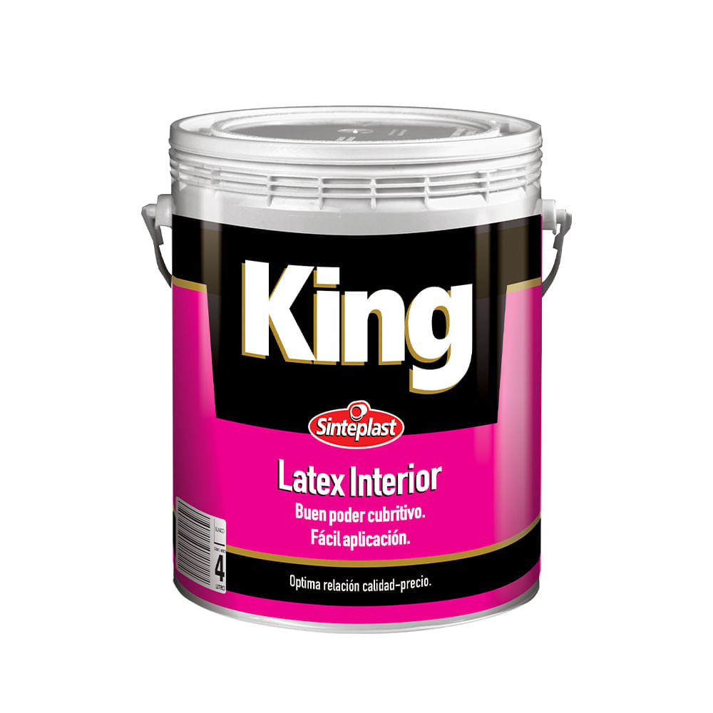 King latex interior blanco 4 l
