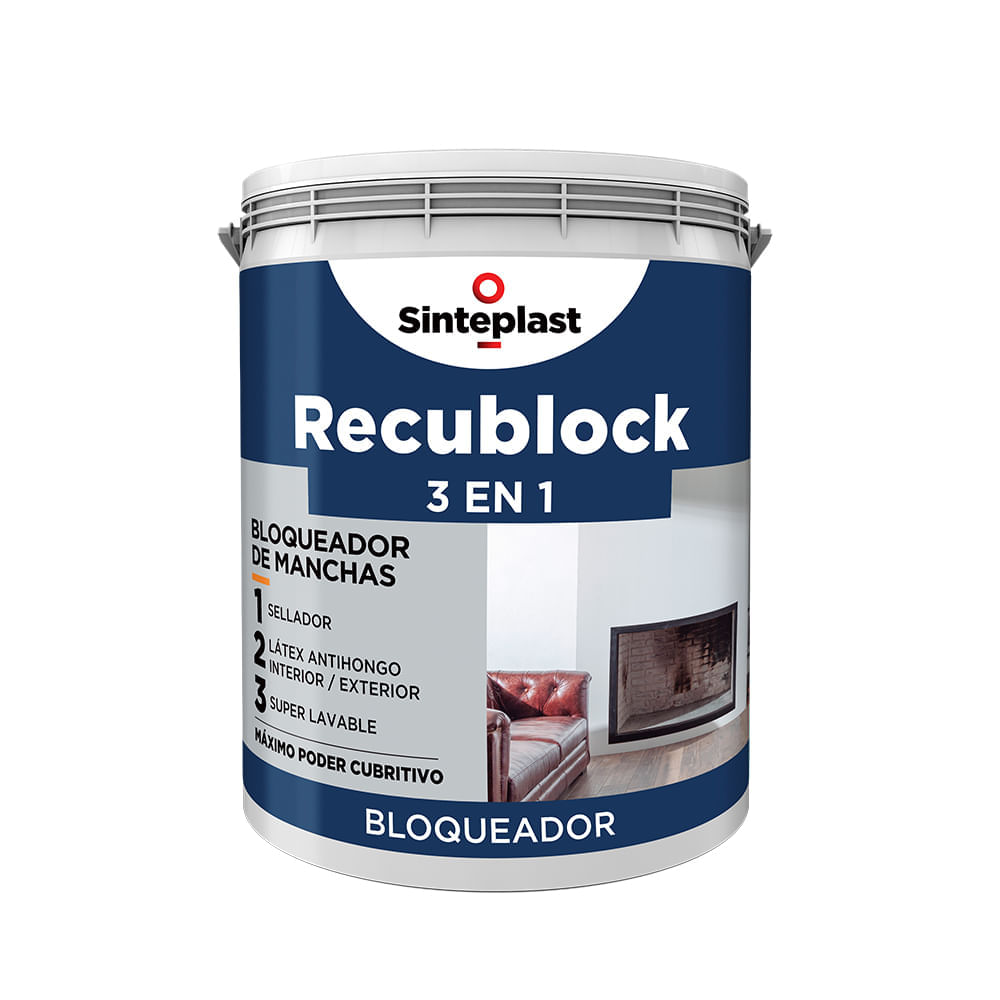 Recublock 3 en 1 blanco 1 l