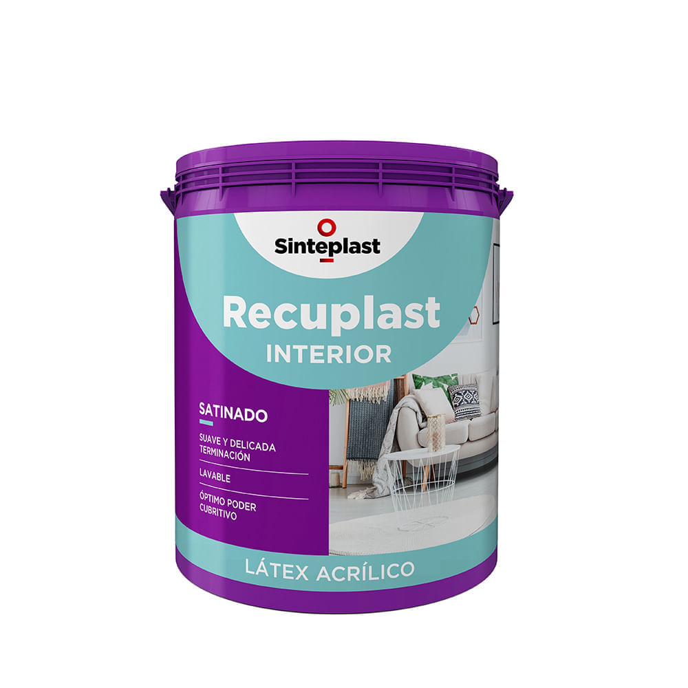 Recuplast latex interior blanco satinado 20 l