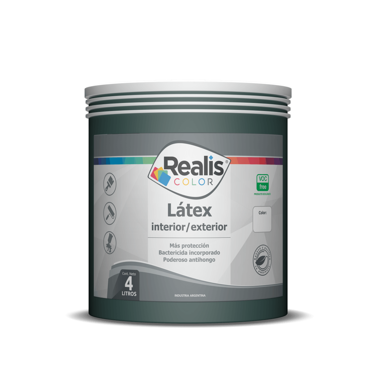 Latex interior exterior verde amazona 1/2 L