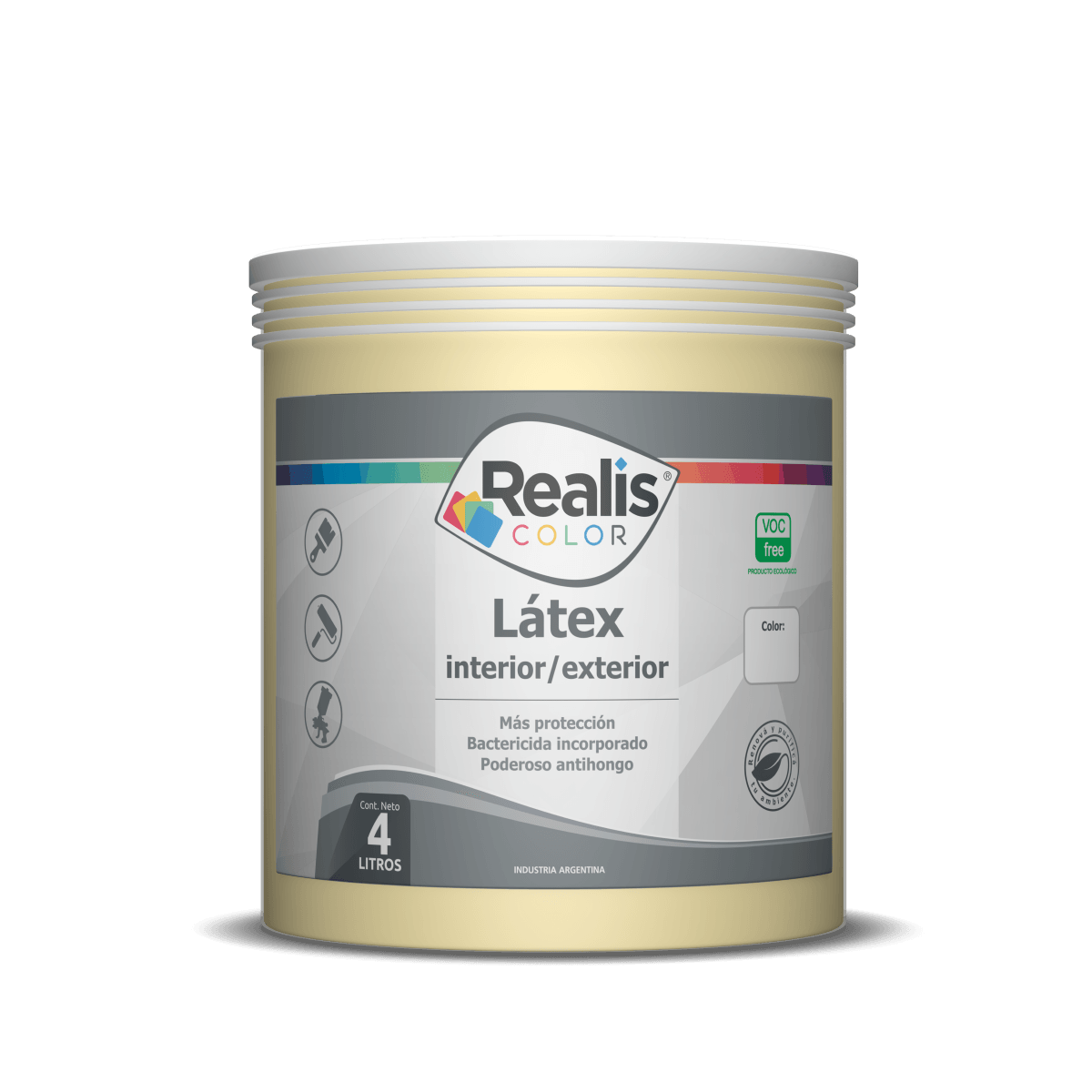 Latex interior exterior amarillo sahara 1/2 L