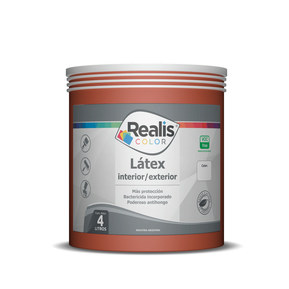 Latex interior exterior naranja holandes 1/2 L