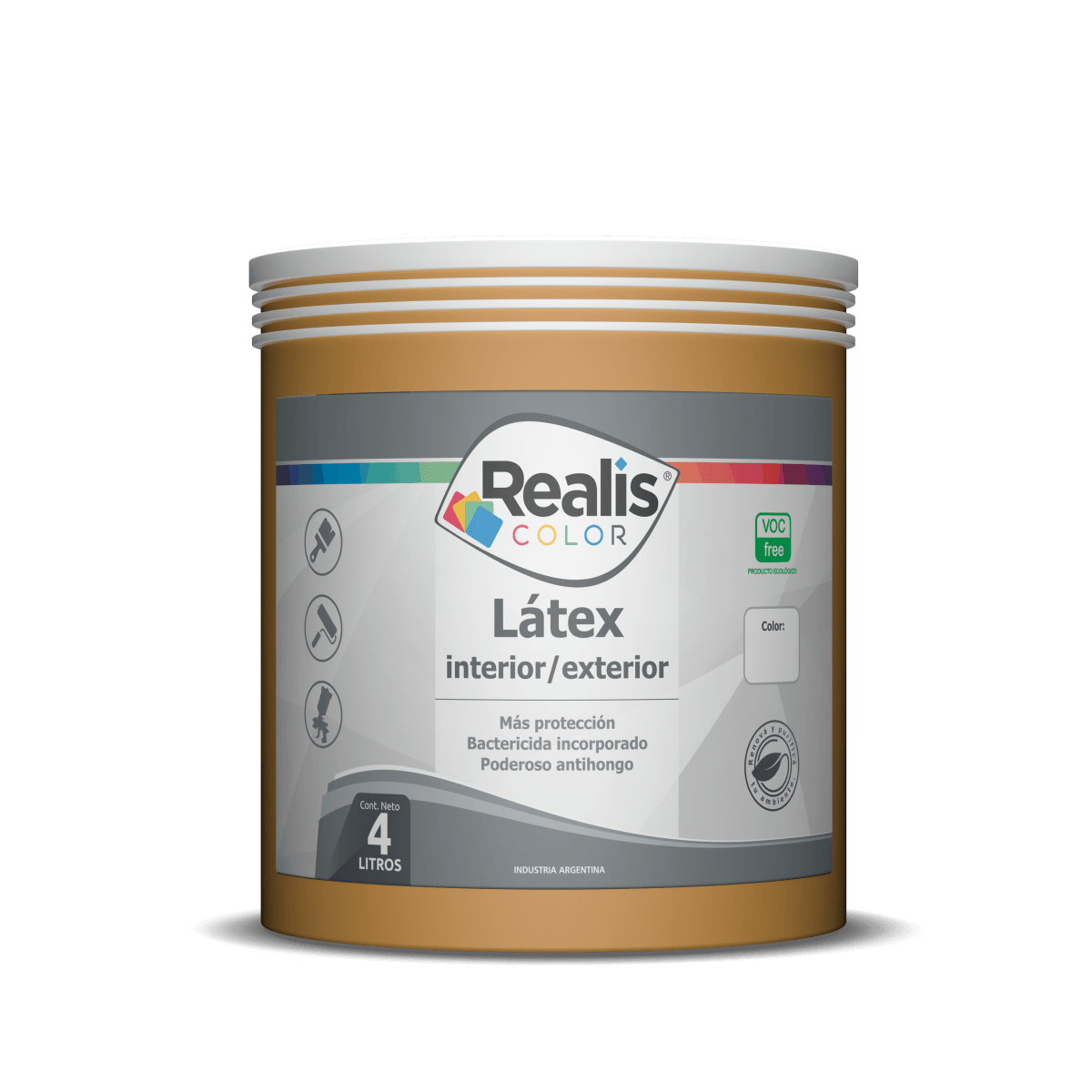 Latex interior exterior amarillo españa 1/2 L
