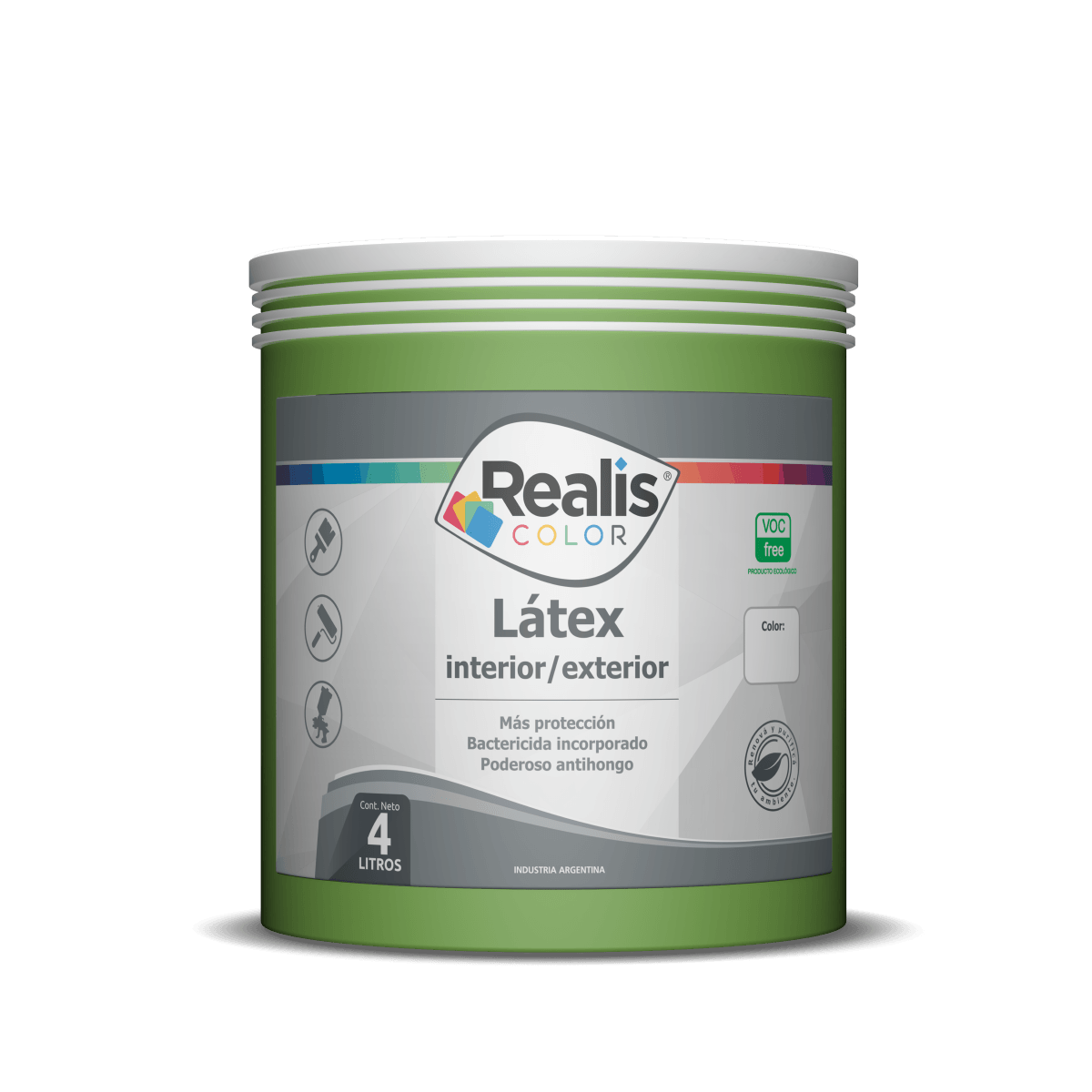 Latex interior exterior verde tropico 1/2 L
