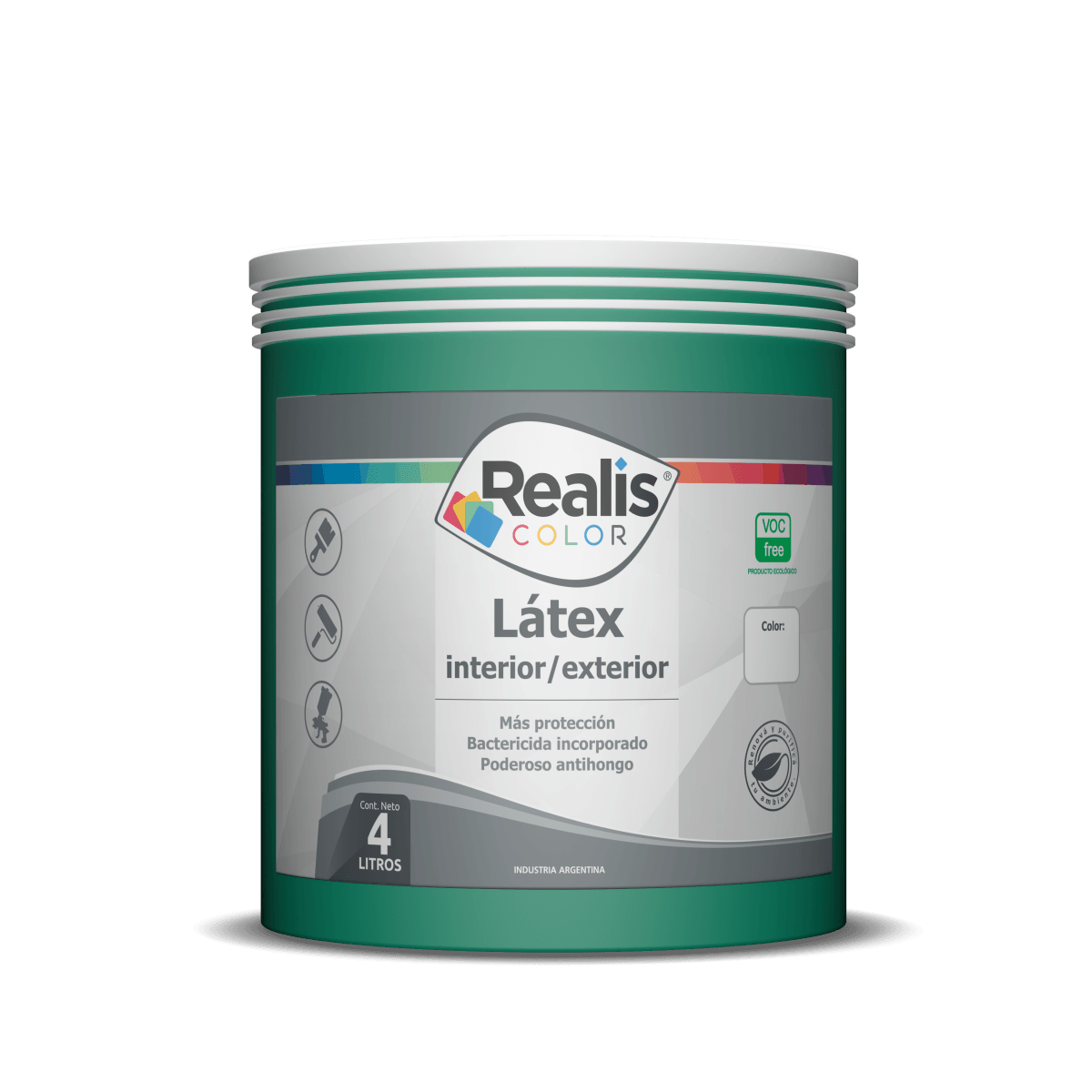 Latex interior exterior verde roma 1 L