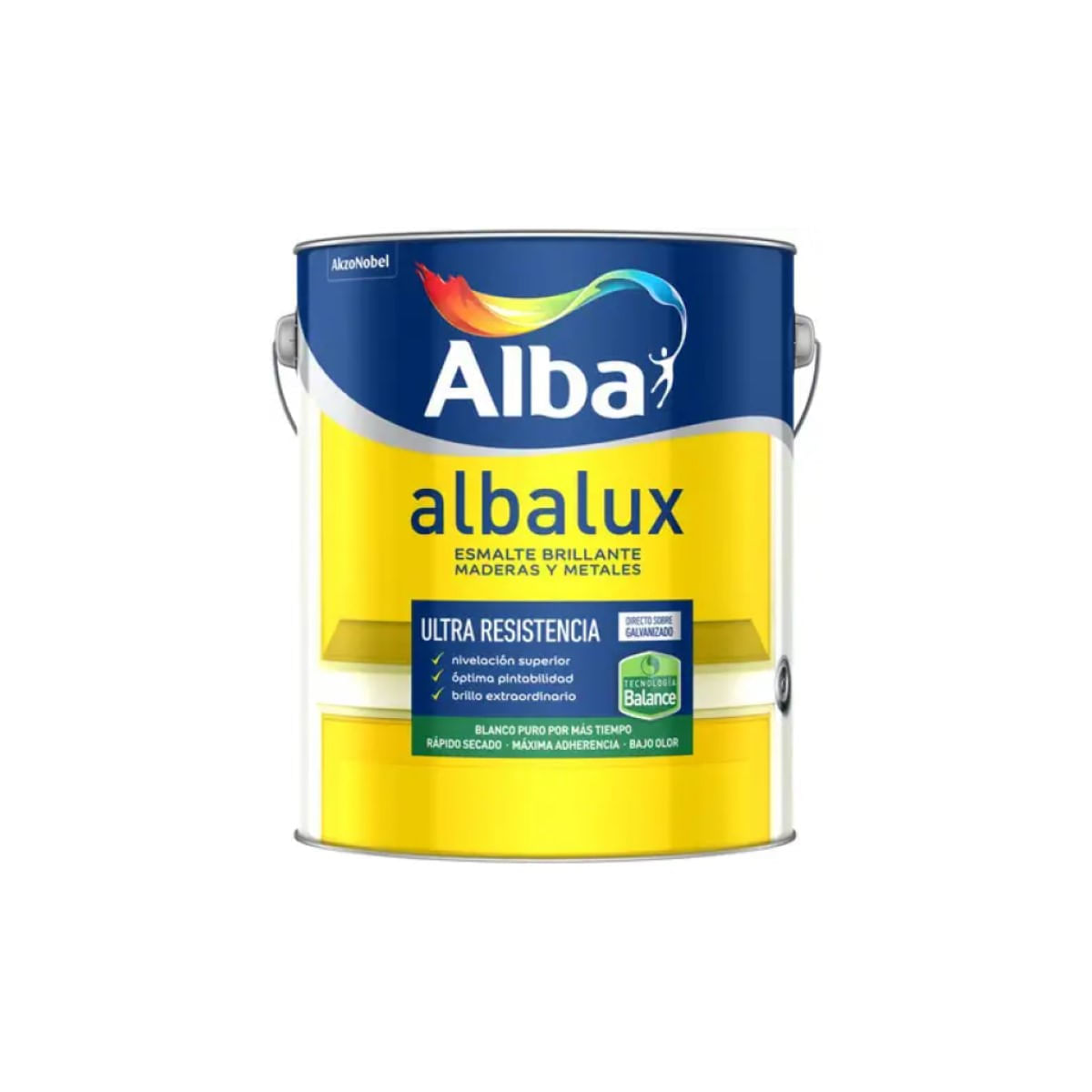 Albalux Balance esmalte sintetico al agua verde noche brillante 1/2 L