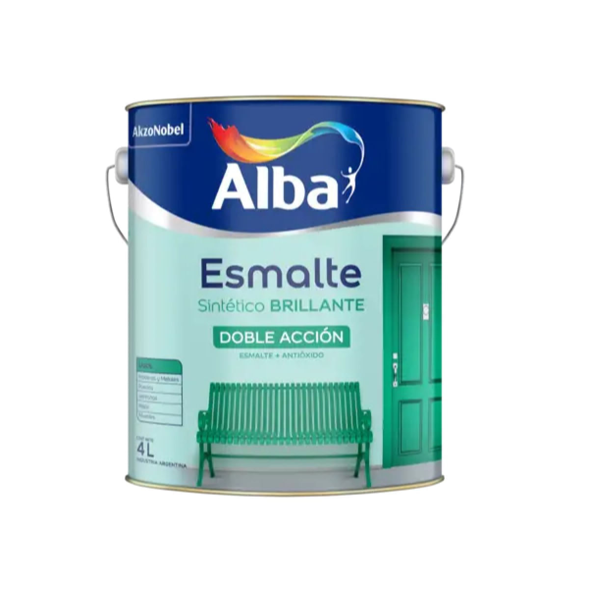 Esmalte sintetico doble accion chocolate brillante 1 L