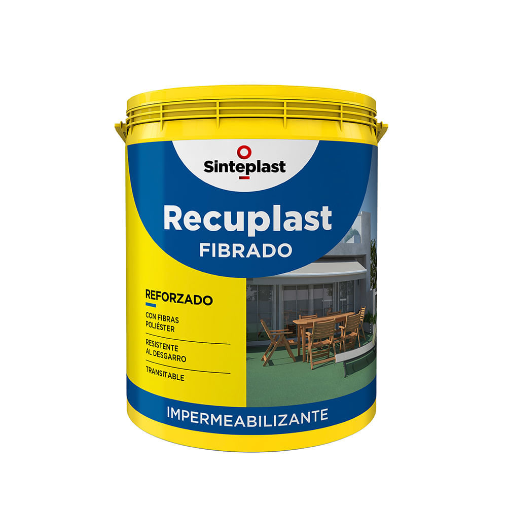 Recuplast impermeabilizante fibrado rojo teja 1 l