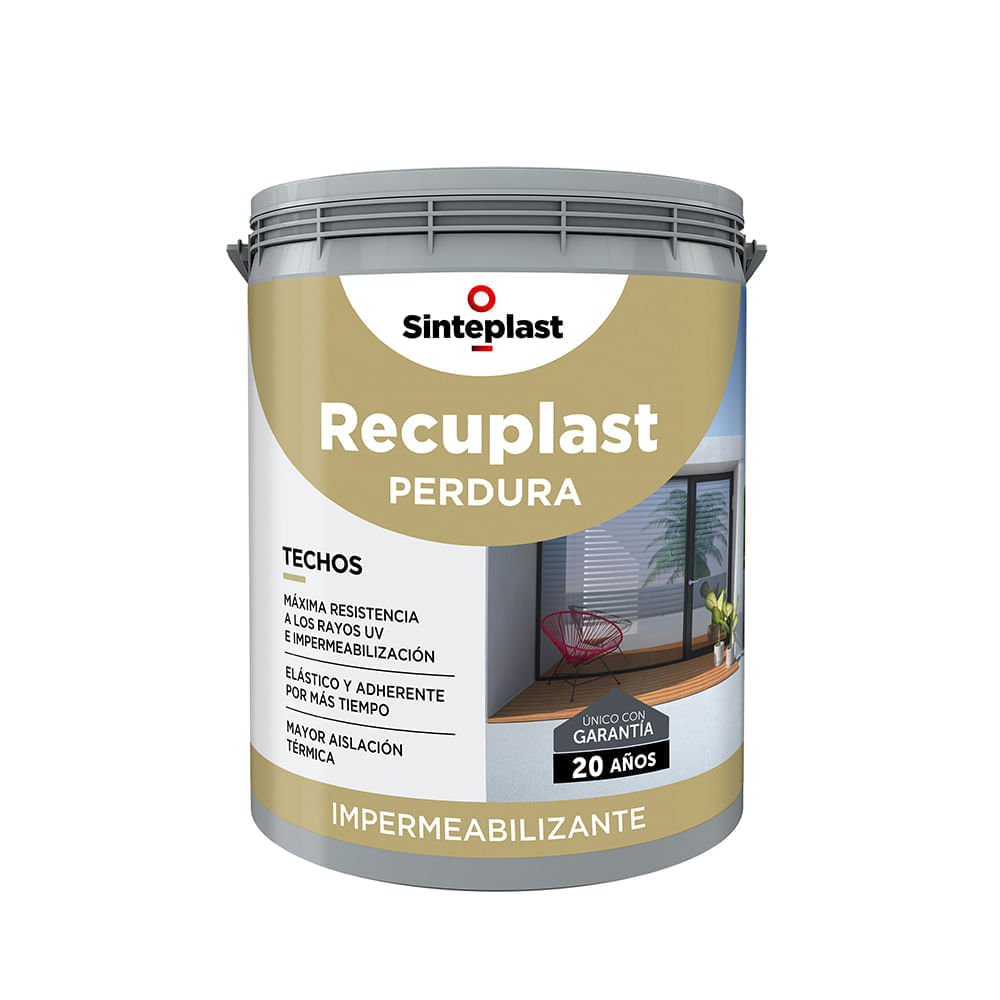 Recuplast Perdura impermeabilizante para techos rojo teja 1 l