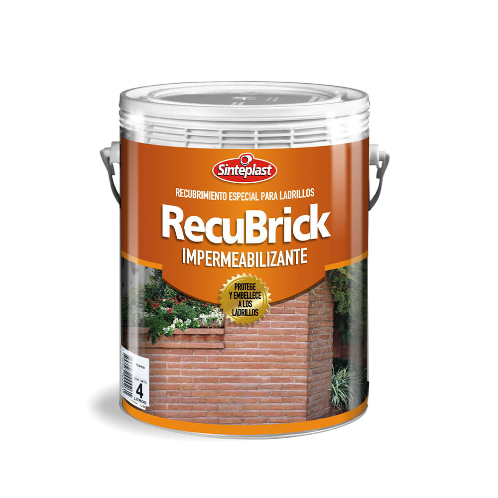 Recubrick impermeabilizante para ladrillos incoloro 4 l