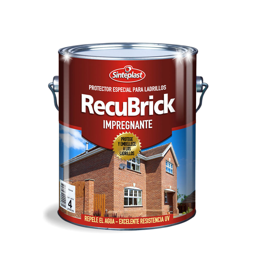 Recubrick impregnante para ladrillos natural 4 l