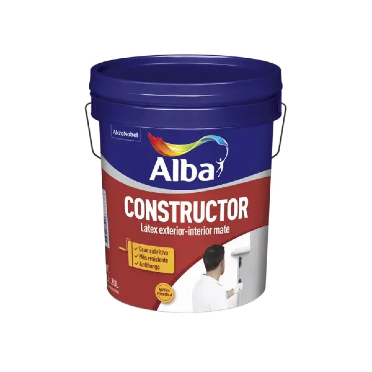 Constructor latex exterior interior blanco mate 4 L