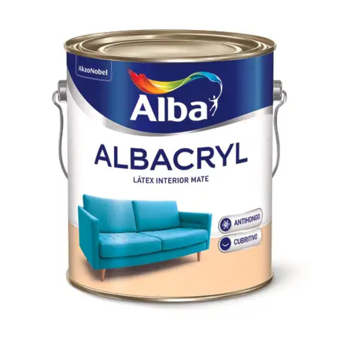 Albacryl latex interior blanco mate 10 L