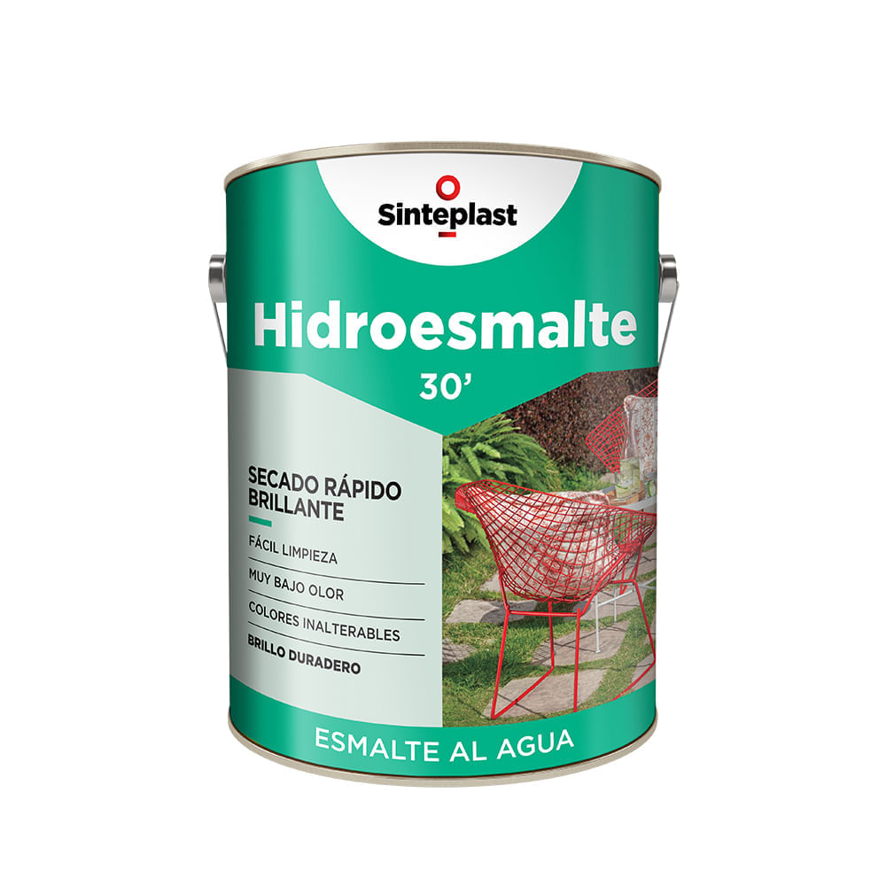 Hidroesmalte 30' Secado Rápido Satinado Marrón 4 Lts