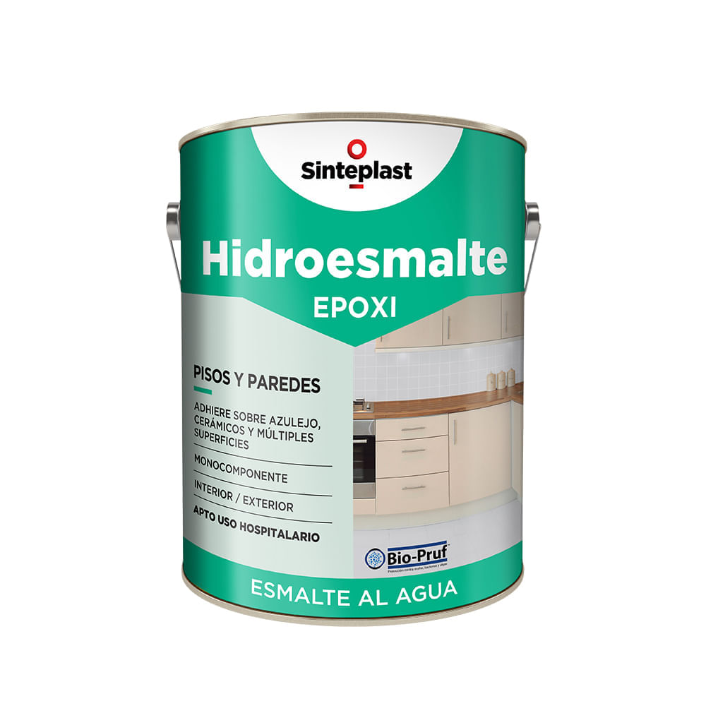 Hidroesmalte Epoxi Blanco Satinado 4 Lts